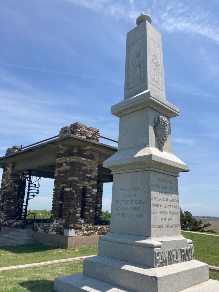 Monument at Pawnee Rock State Historic Site