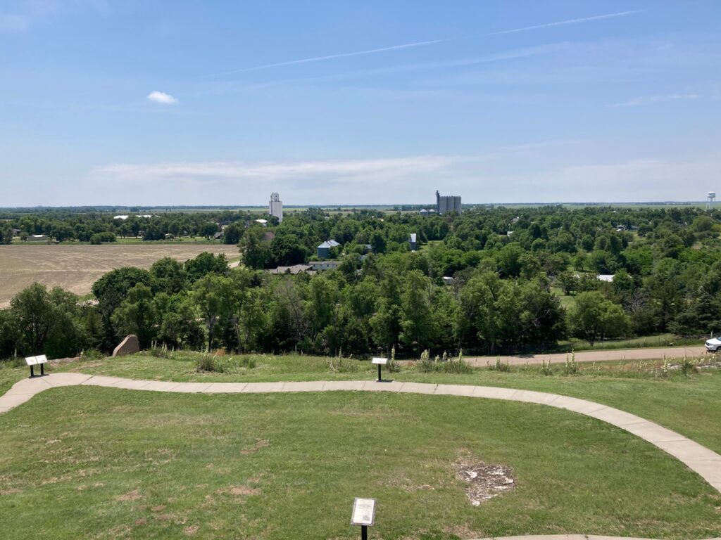 The small town of Pawnee Rock is just south of The Rock. 